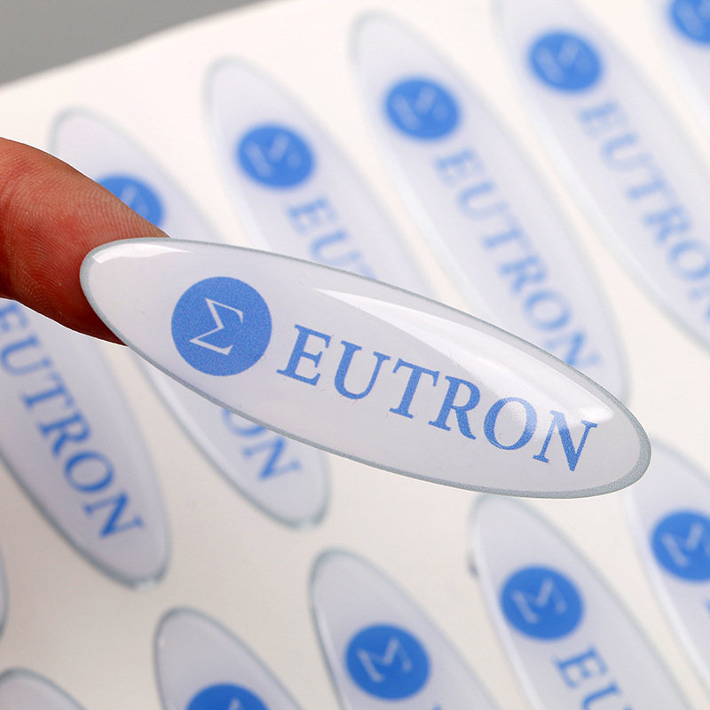 定制滴塑不干膠標水晶uv透明滴膠標簽貼紙塑料標簽不干膠印刷LOGO